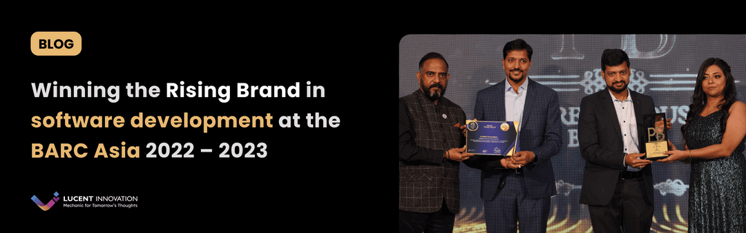 Winning The Rising Brand Award At The BARC Asia 2022–2023.